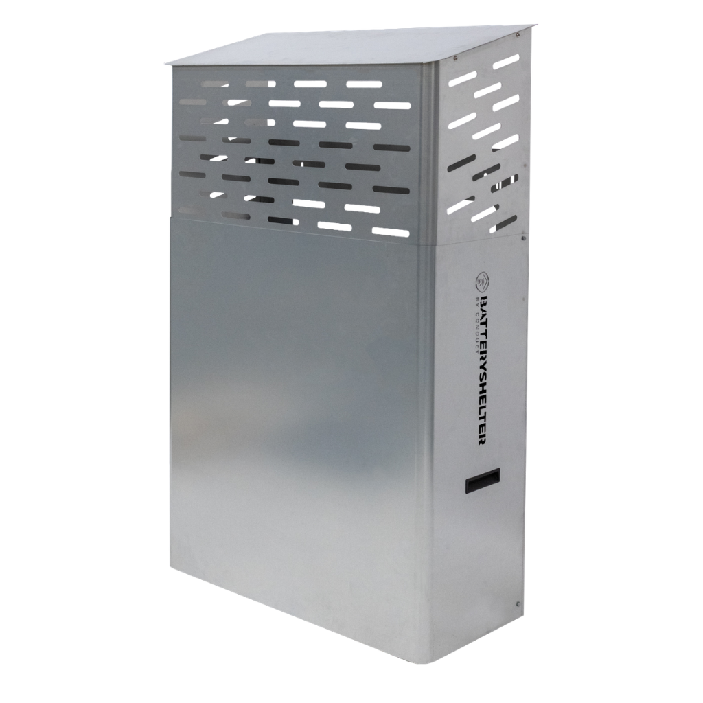 Batteryshelter Large – Blank staal