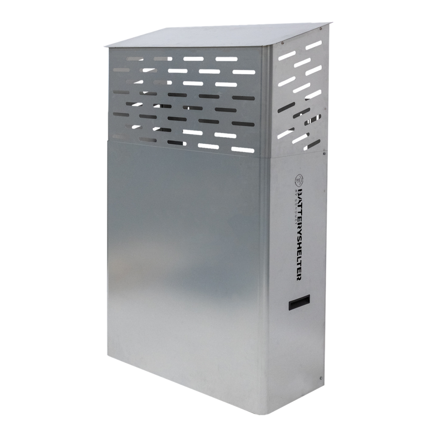 Batteryshelter Large – Blank staal
