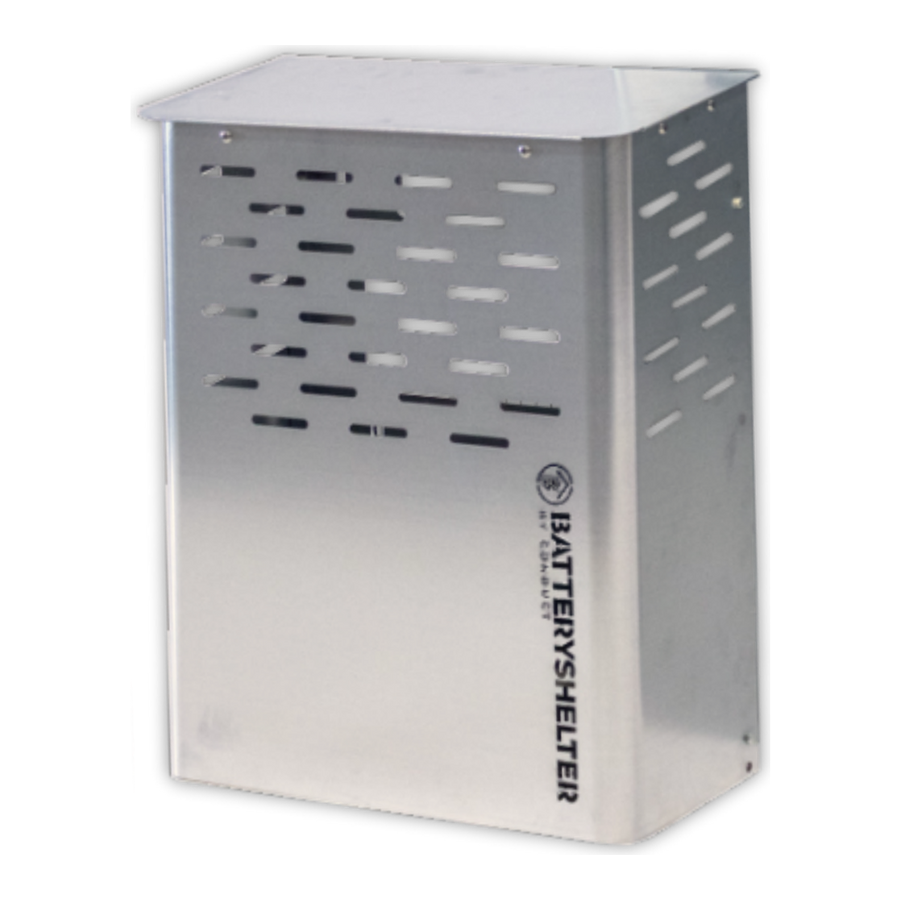 Batteryshelter Small – Blank staal