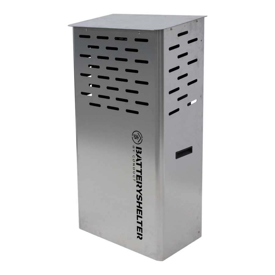 Batteryshelter Medium – Blank staal